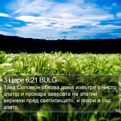 3 Царе 6:21 BULG Bible Verse Image