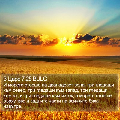 3 Царе 7:25 BULG Bible Verse Image