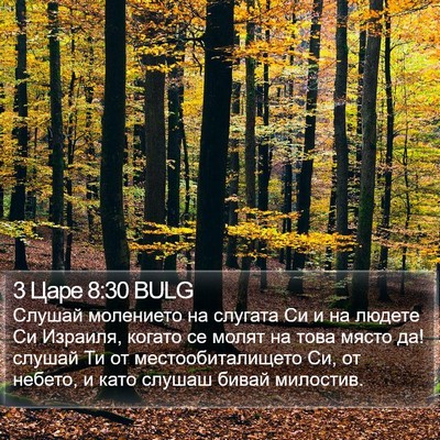 3 Царе 8:30 BULG Bible Verse Image