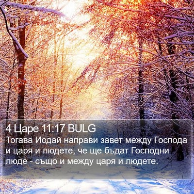 4 Царе 11:17 BULG Bible Verse Image