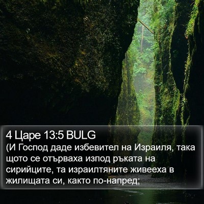 4 Царе 13:5 BULG Bible Verse Image