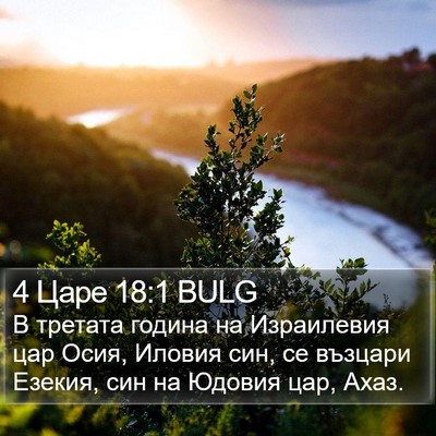 4 Царе 18:1 BULG Bible Verse Image