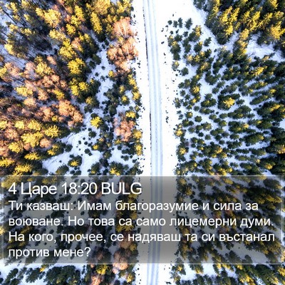 4 Царе 18:20 BULG Bible Verse Image