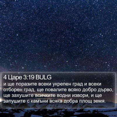 4 Царе 3:19 BULG Bible Verse Image
