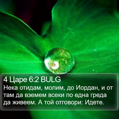 4 Царе 6:2 BULG Bible Verse Image