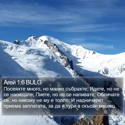 Агей 1:6 BULG Bible Verse Image