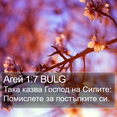 Агей 1:7 BULG Bible Verse Image