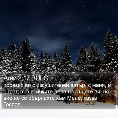 Агей 2:17 BULG Bible Verse Image