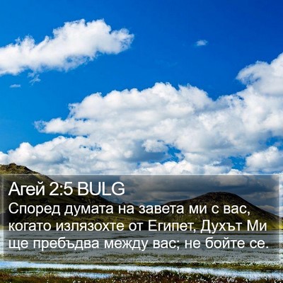 Агей 2:5 BULG Bible Verse Image