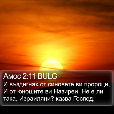 Амос 2:11 BULG Bible Verse Image