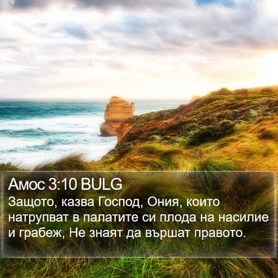 Амос 3:10 BULG Bible Verse Image