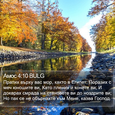 Амос 4:10 BULG Bible Verse Image