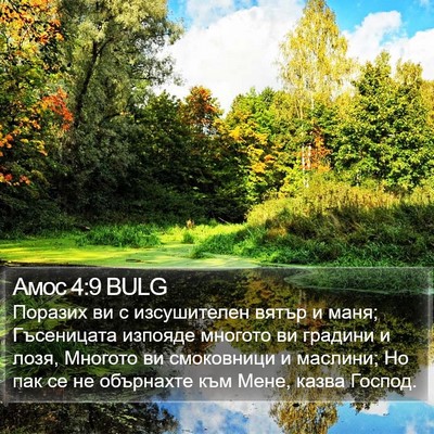 Амос 4:9 BULG Bible Verse Image