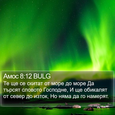 Амос 8:12 BULG Bible Verse Image