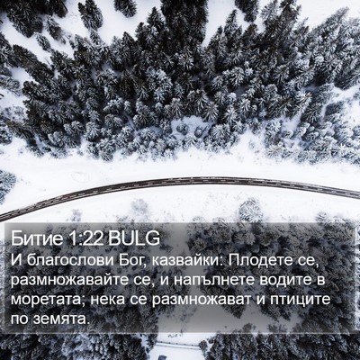 Битие 1:22 BULG Bible Verse Image