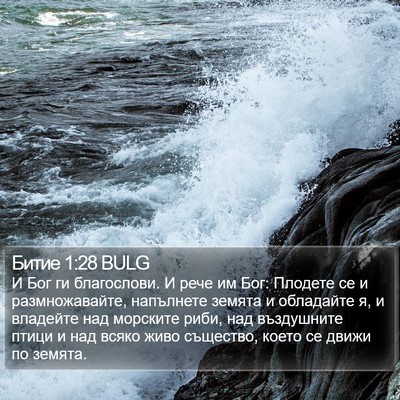 Битие 1:28 BULG Bible Verse Image