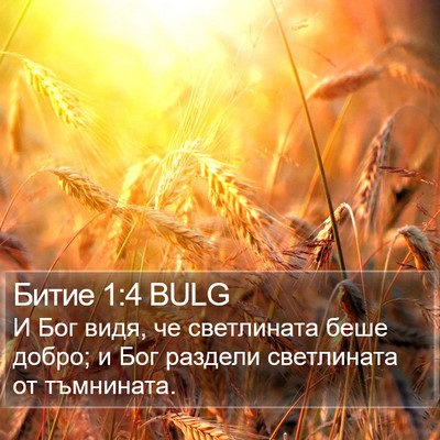 Битие 1:4 BULG Bible Verse Image