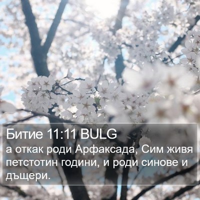 Битие 11:11 BULG Bible Verse Image