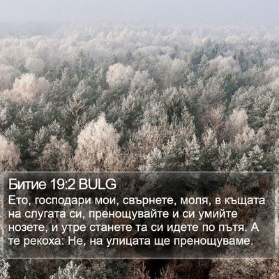 Битие 19:2 BULG Bible Verse Image