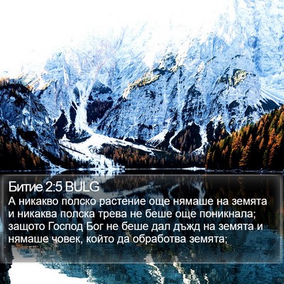 Битие 2:5 BULG Bible Verse Image