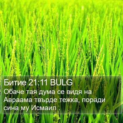 Битие 21:11 BULG Bible Verse Image