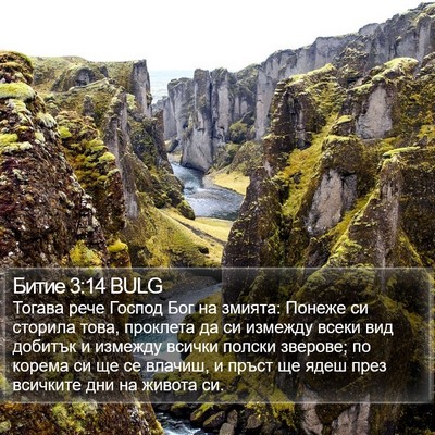 Битие 3:14 BULG Bible Verse Image
