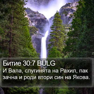 Битие 30:7 BULG Bible Verse Image