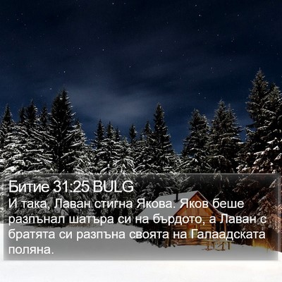 Битие 31:25 BULG Bible Verse Image