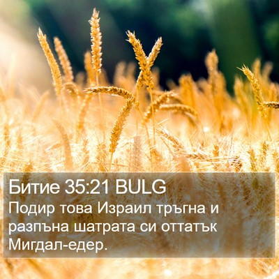 Битие 35:21 BULG Bible Verse Image