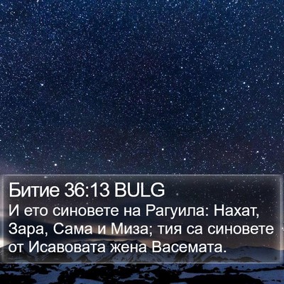 Битие 36:13 BULG Bible Verse Image