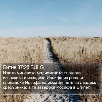 Битие 37:28 BULG Bible Verse Image