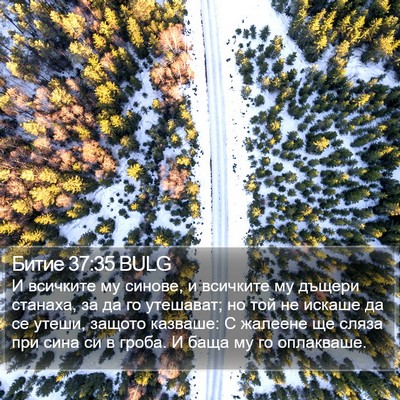 Битие 37:35 BULG Bible Verse Image