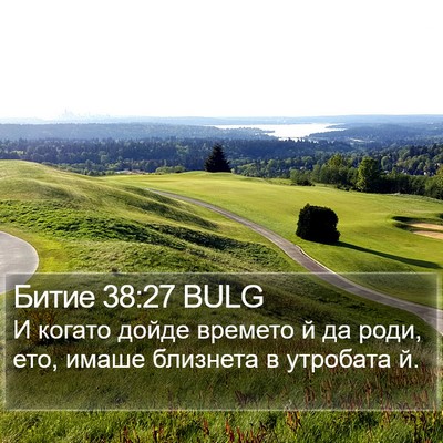 Битие 38:27 BULG Bible Verse Image