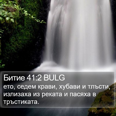 Битие 41:2 BULG Bible Verse Image