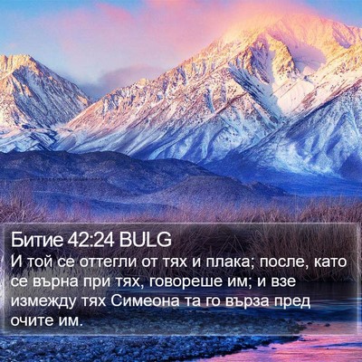 Битие 42:24 BULG Bible Verse Image