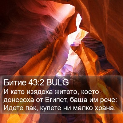 Битие 43:2 BULG Bible Verse Image