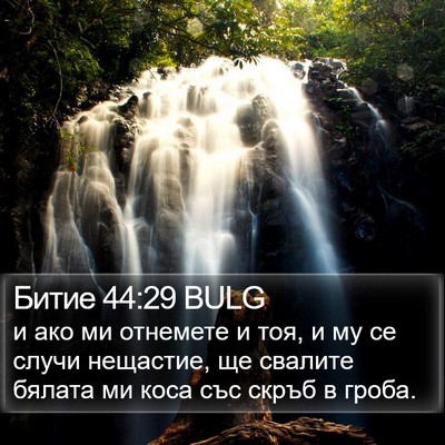 Битие 44:29 BULG Bible Verse Image