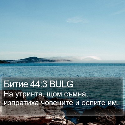 Битие 44:3 BULG Bible Verse Image