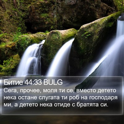 Битие 44:33 BULG Bible Verse Image