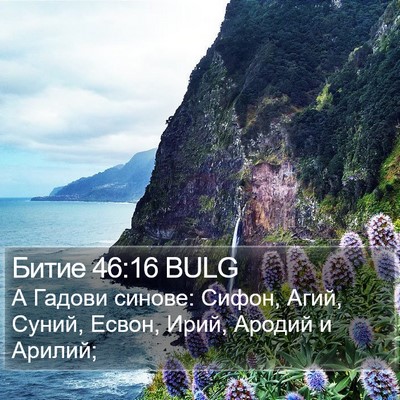 Битие 46:16 BULG Bible Verse Image