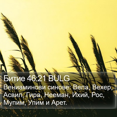 Битие 46:21 BULG Bible Verse Image