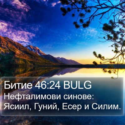 Битие 46:24 BULG Bible Verse Image