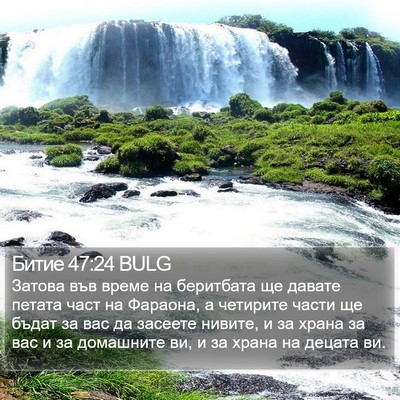 Битие 47:24 BULG Bible Verse Image