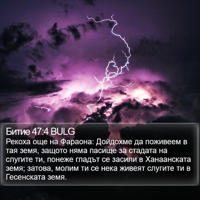 Битие 47:4 BULG Bible Verse Image