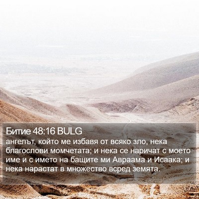 Битие 48:16 BULG Bible Verse Image