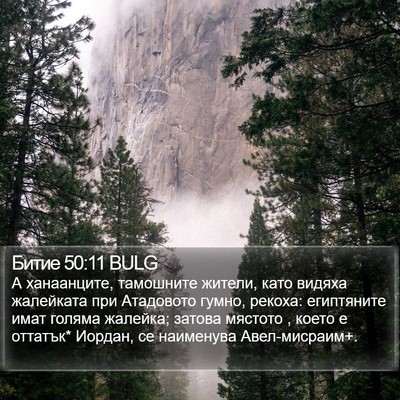 Битие 50:11 BULG Bible Verse Image