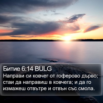 Битие 6:14 BULG Bible Verse Image