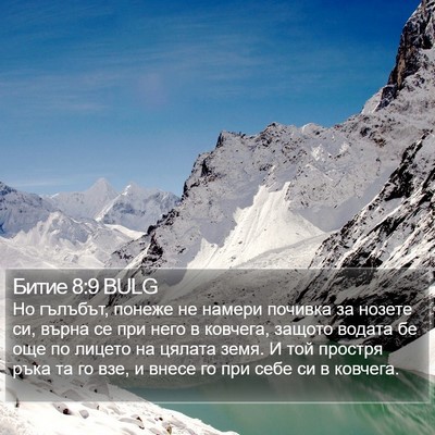 Битие 8:9 BULG Bible Verse Image