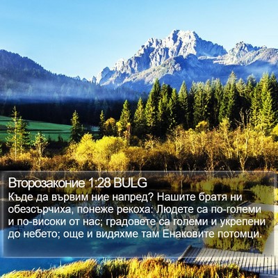 Второзаконие 1:28 BULG Bible Verse Image