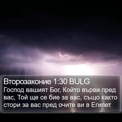 Второзаконие 1:30 BULG Bible Verse Image